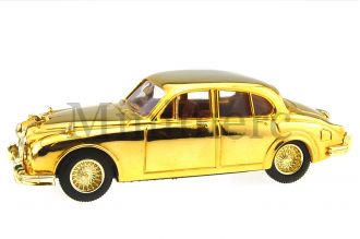Gold Plated Jaguar Mk II Scale Model