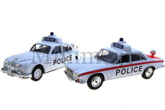Jaguar Set Of Two Police Cars Mk2 3.8 & XJ6 (Series 1) 4.2 Litre Scale Model